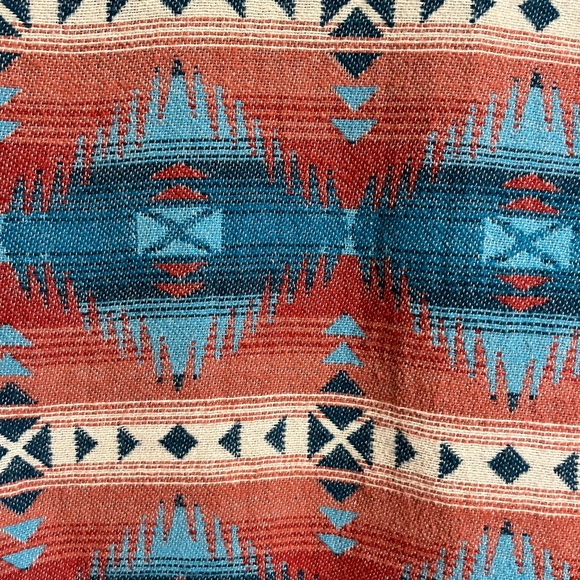 Ariat Quilted Jacket with Terracotta and Turquoise Accents size small - Picture 3 of 4